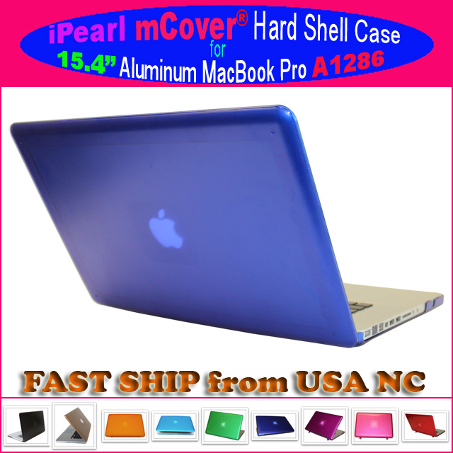BLUE hard shell case 			for MacBook Pro