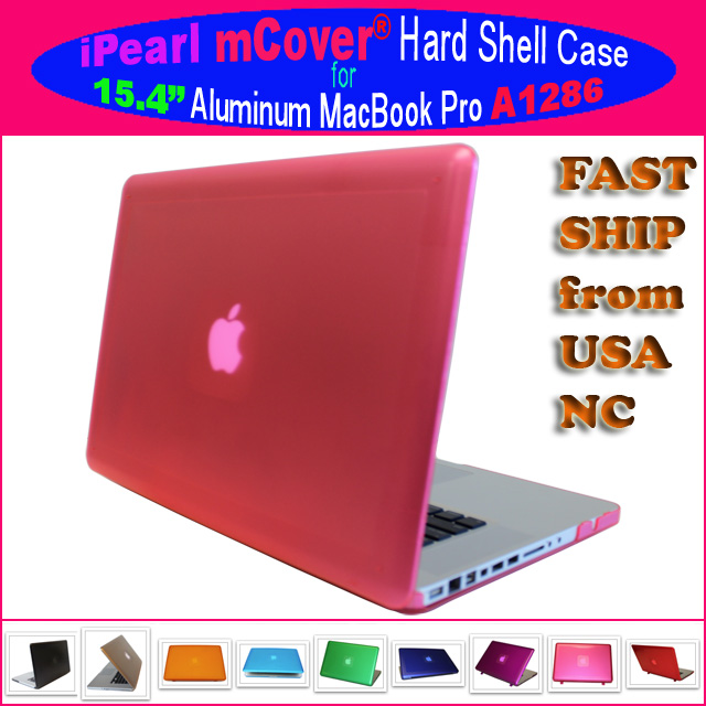PINK hard shell case 			for MacBook Pro