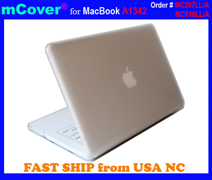 Clear hard shell case for MacBook