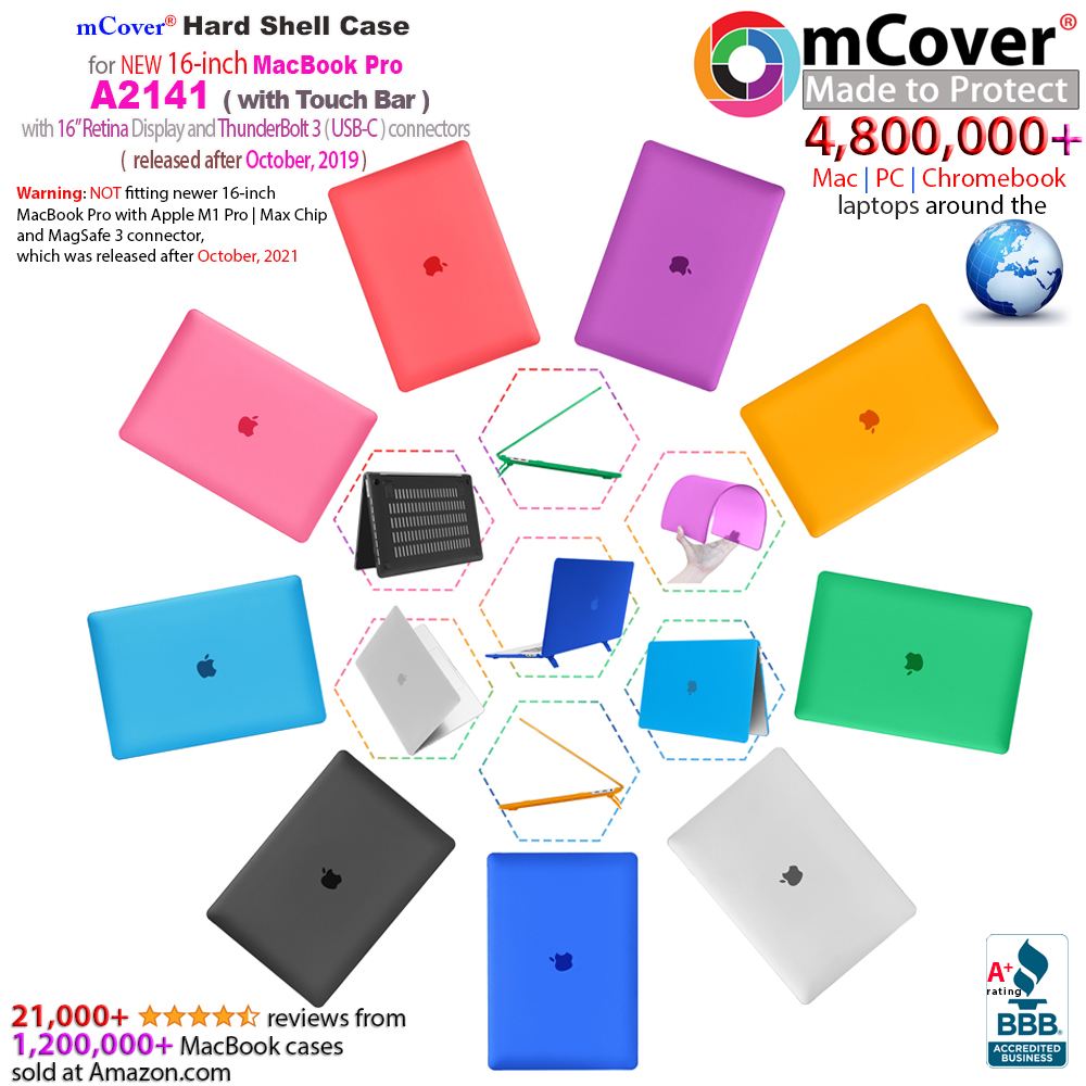 mCover case for MacBook Pro 16-inch with Touch Bar