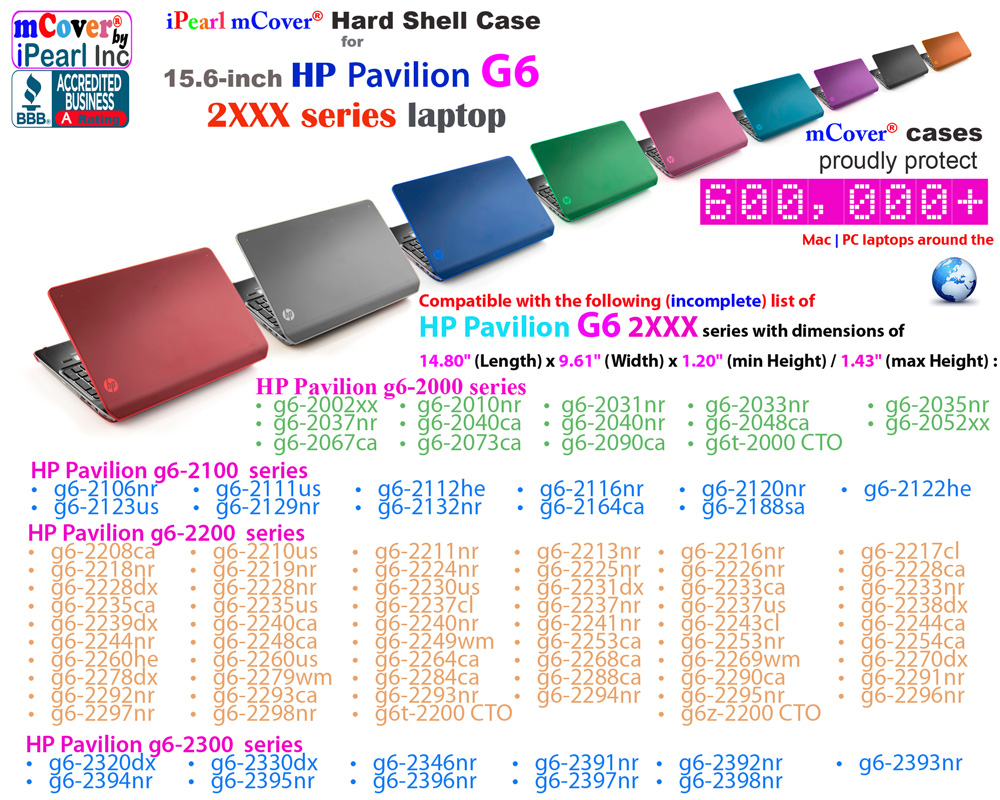 mCover for HP
 				Pavilion G6 2xxx series Hard Shell Case