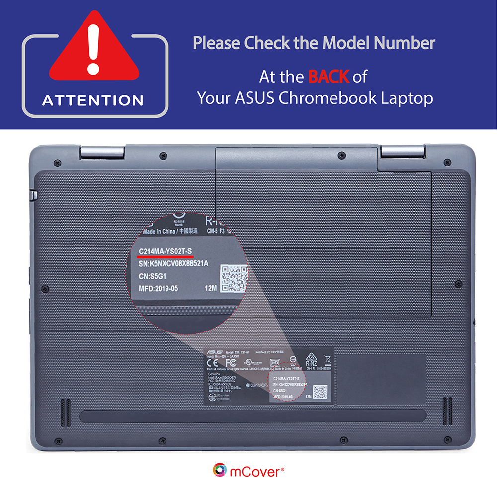 美品　ASUS　C214MA　Chromebook　本体＋取扱説明書＋アダプター mCover® Hard case for 2019 ASUS Chromebook Flip C214 series 11.6