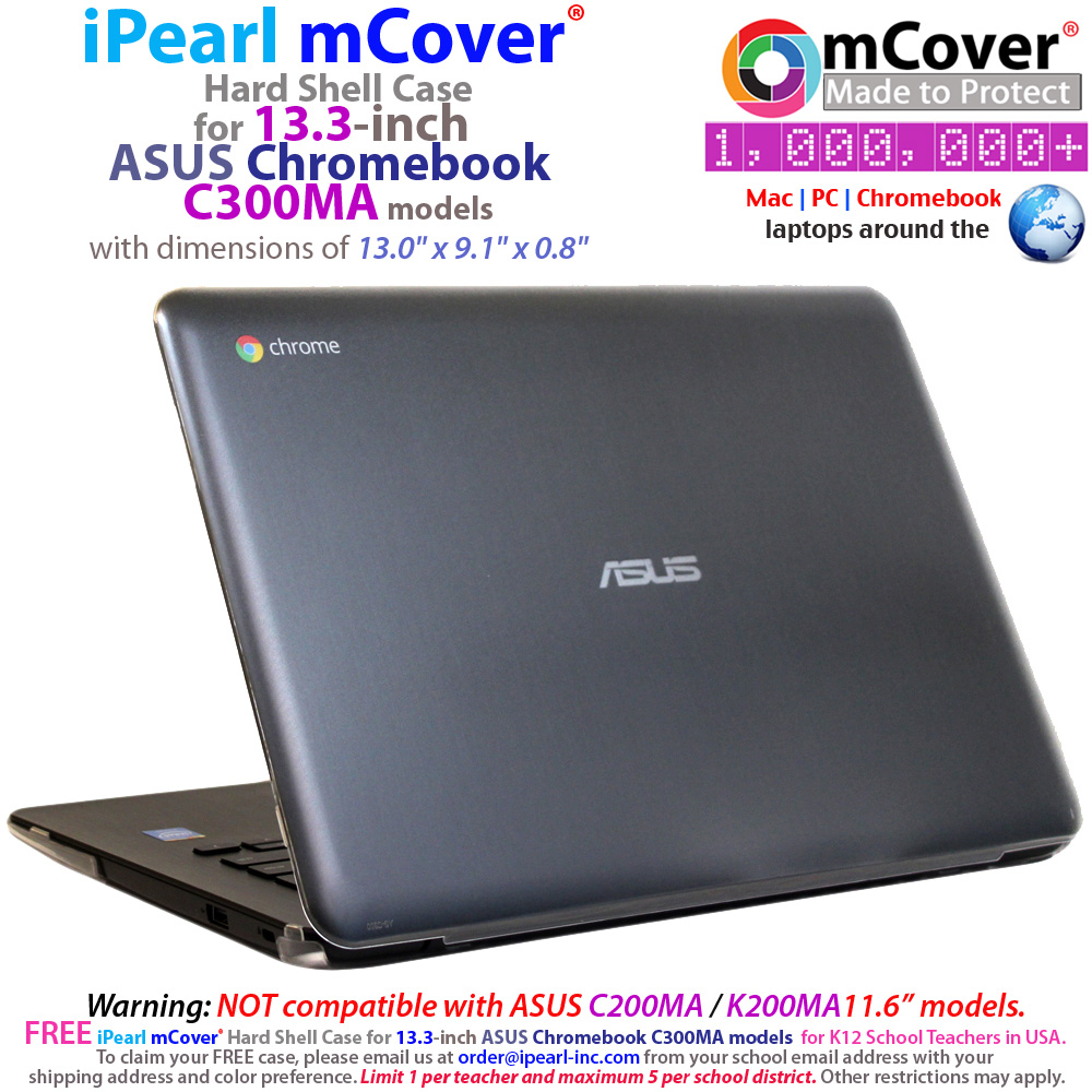 mCover Hard Shell case for ASUS
 				C300MA serirs Chromebook 13.3"