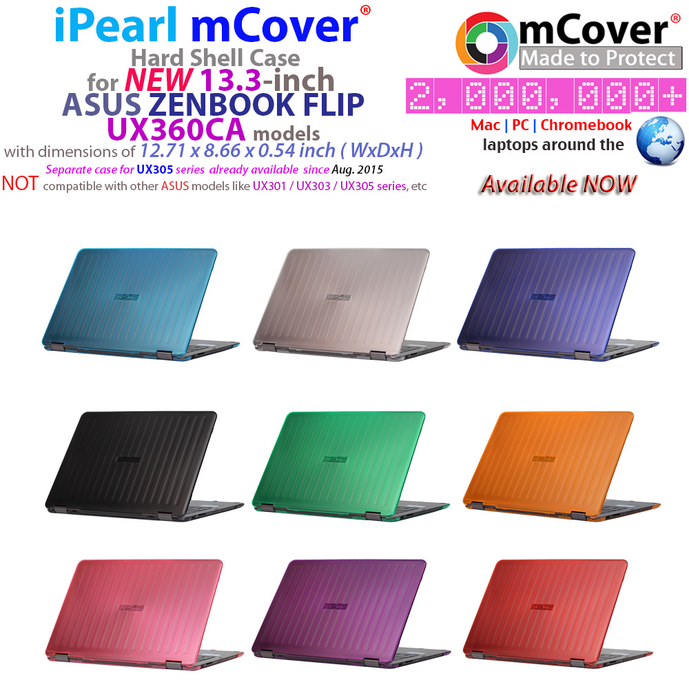 mCover Hard Shell case for
 				13.3-inch ASUS Zenbook FLIP UX360CA
 				series