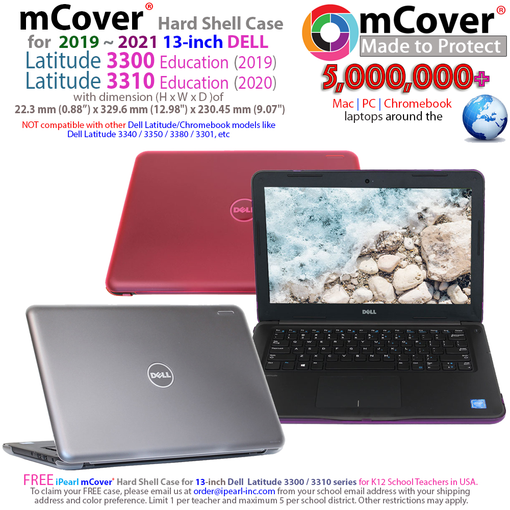mCover Hard Shell case for 13-inch Dell Latitude 3300 ( released in 2019 )