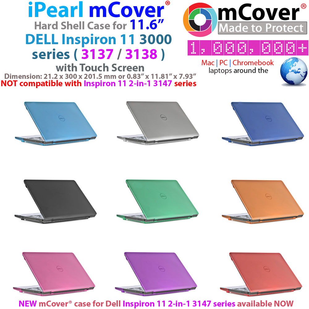 mCover Hard Shell
 				case for 11.6" Dell Inspiron 11 3000
 				series with Touch Screen
