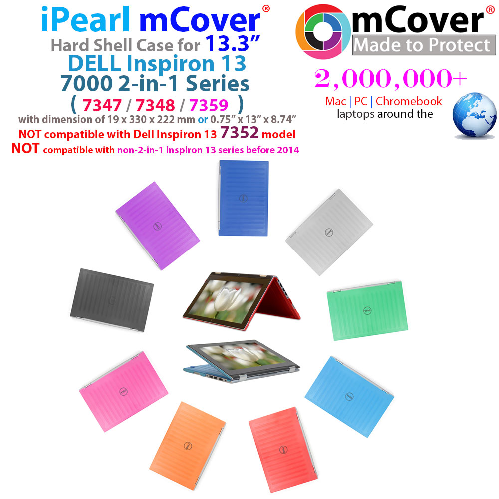iPearl Inc - Light-weight, stylish mCover® Hard shell case for 13.3