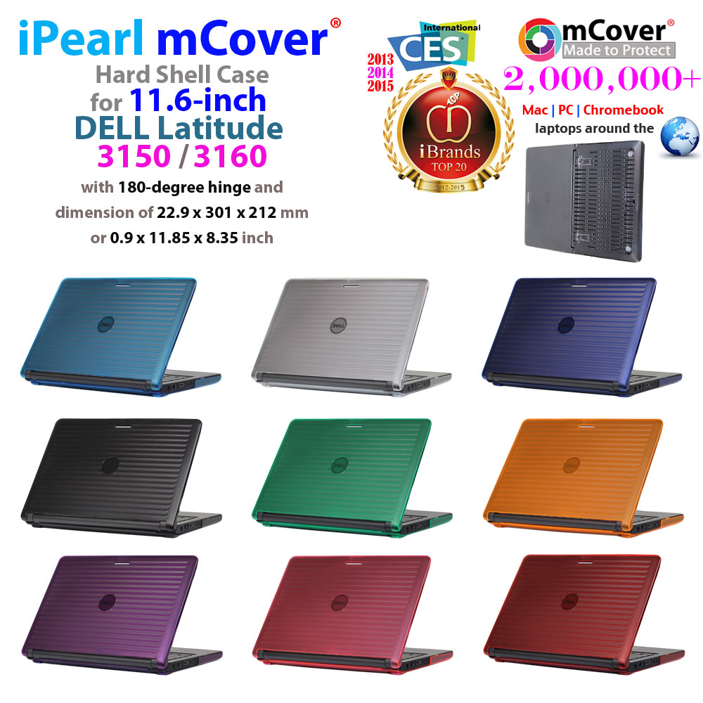 mCover Hard Shell case for
 				Dell Latitude 3150 11.6" series
 				laptop