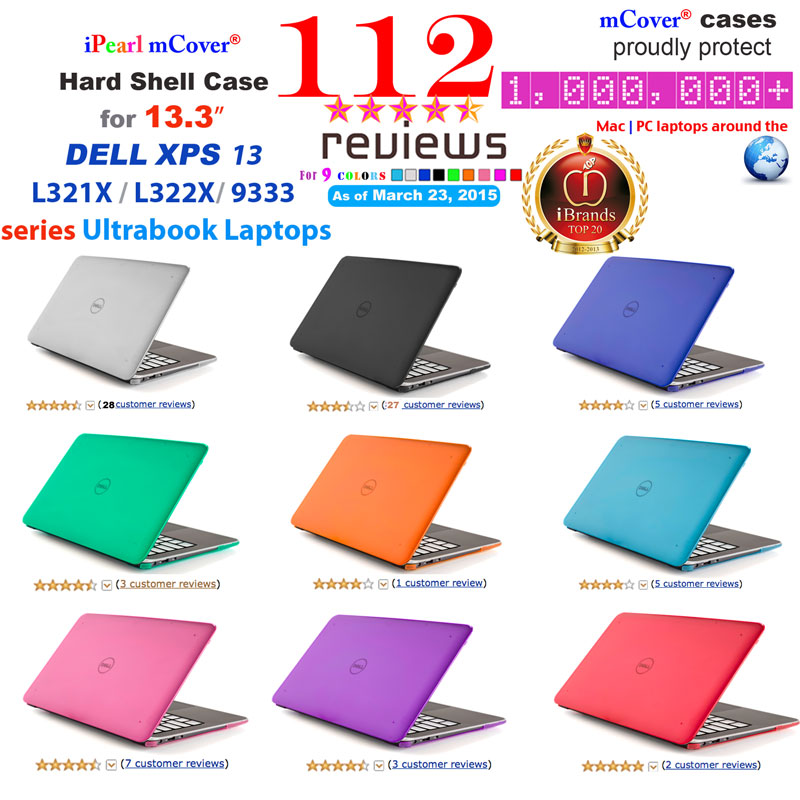 deur verf Koopje iPearl Inc - Light-weight, stylish mCover® Hard shell case for Dell XPS 13  L321X L322X 9333 Series UltraBook Laptops