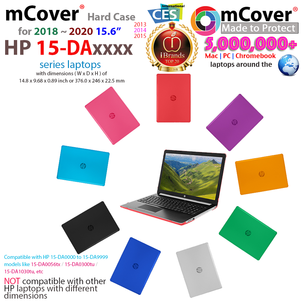 mCover Hard Shell case for 	15.6" HP 15-da0000 series