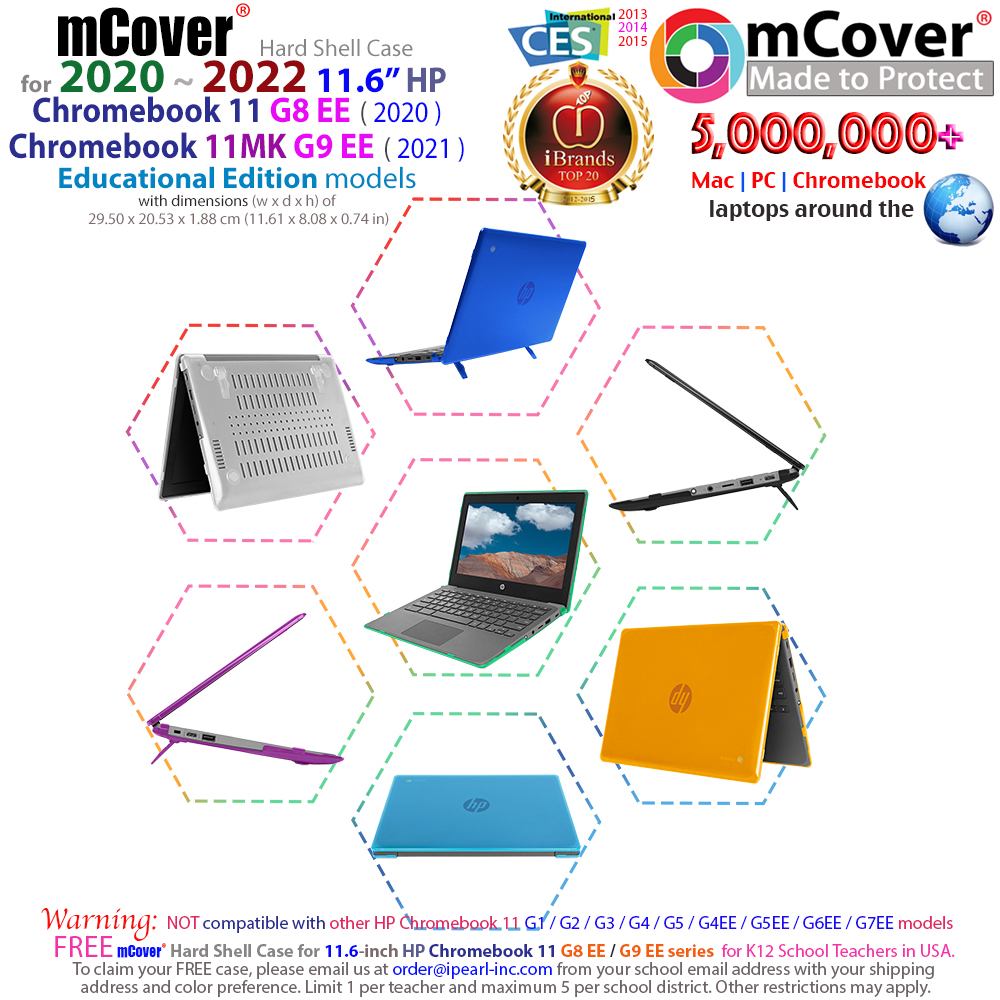 mCover Hard Shell case for 	HP Chromebook 11 G8 EE 11.6-inch