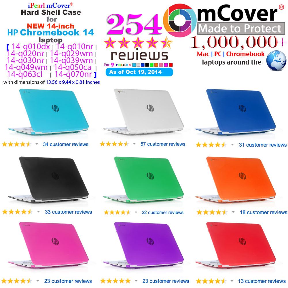 mCover Hard Shell case
 							for HP Chromebook 14
 							14"