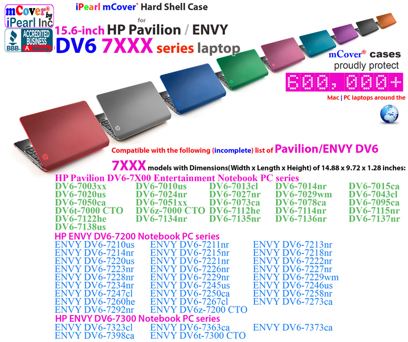 mCover for HP Pavilion DV6 6xxx series
 				Hard Shell Case