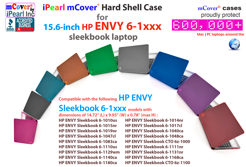 mCover hard shell case for HP Envy 6 1xxx
 				series ultrabook/ sleekbook
