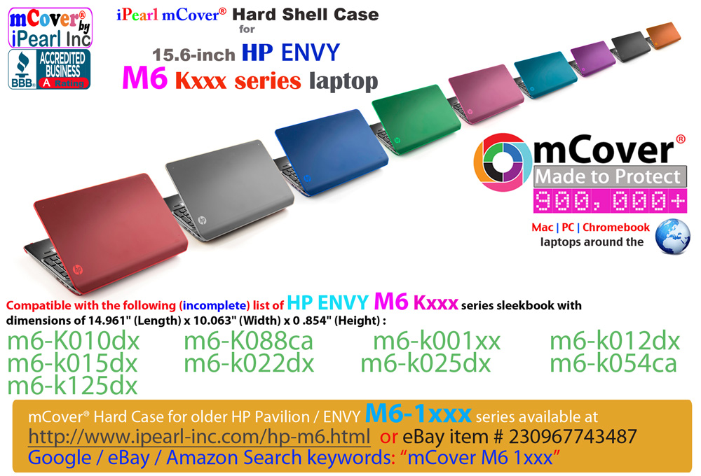 mCover for HP ENVY M6 kxxx series Hard
 				Shell Case