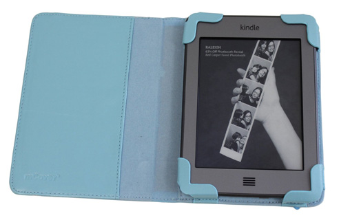 iPearl mCover leather case for
                                Kindle Touch eBook reader