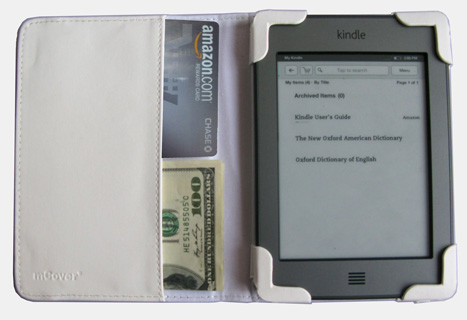 iPearl mCover leather case for
                                Kindle Touch eBook reader