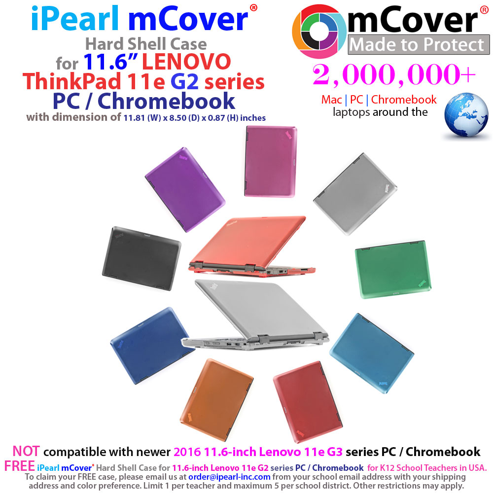 mCover Hard Shell case for
 				Lenovo Thinkpad 11e series PC/Chromebook
 				laptop