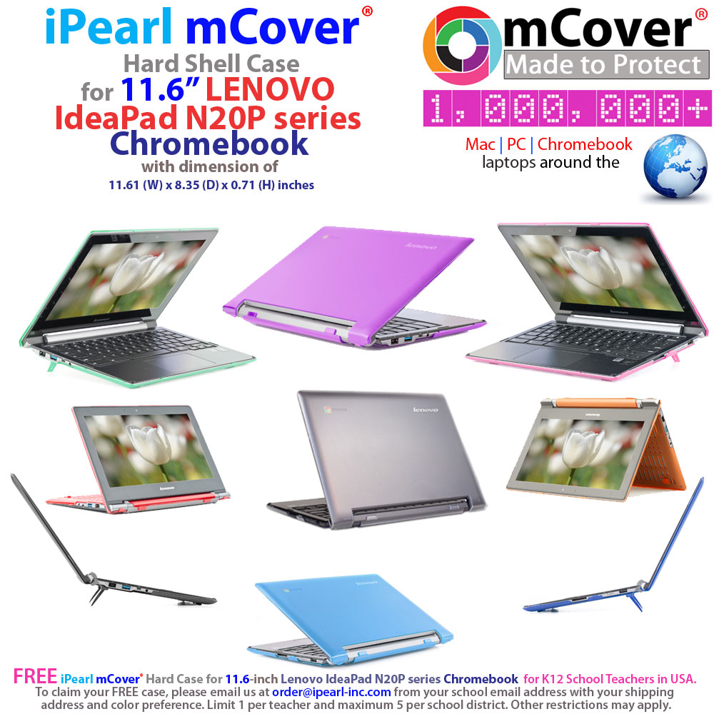 IPearl MCover Hard Shell Case For 11.6" ASUS Chromebook C204MA C204EE – Clear