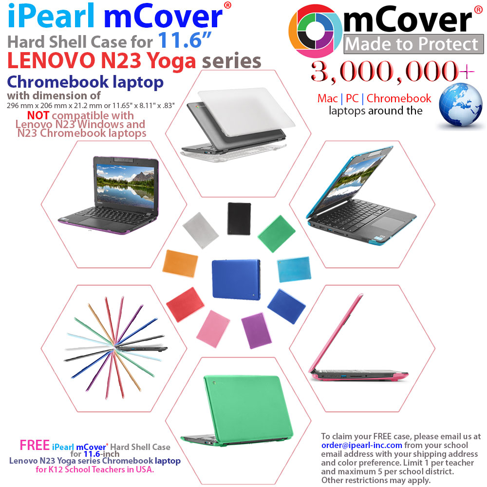 mCover Hard Shell case for Lenovo N23 Yoga series  laptop