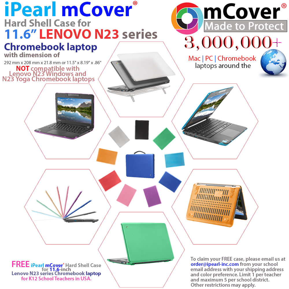 mCover Hard Shell case for Lenovo N23 				series  laptop