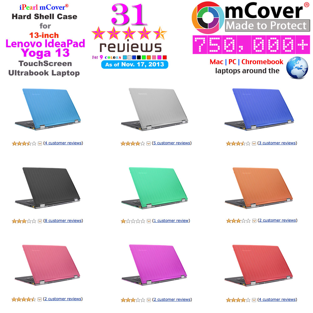 mCover
 									Hard Shell
 									case for
 									Lenovo IdeaPad
 									Yoga 13