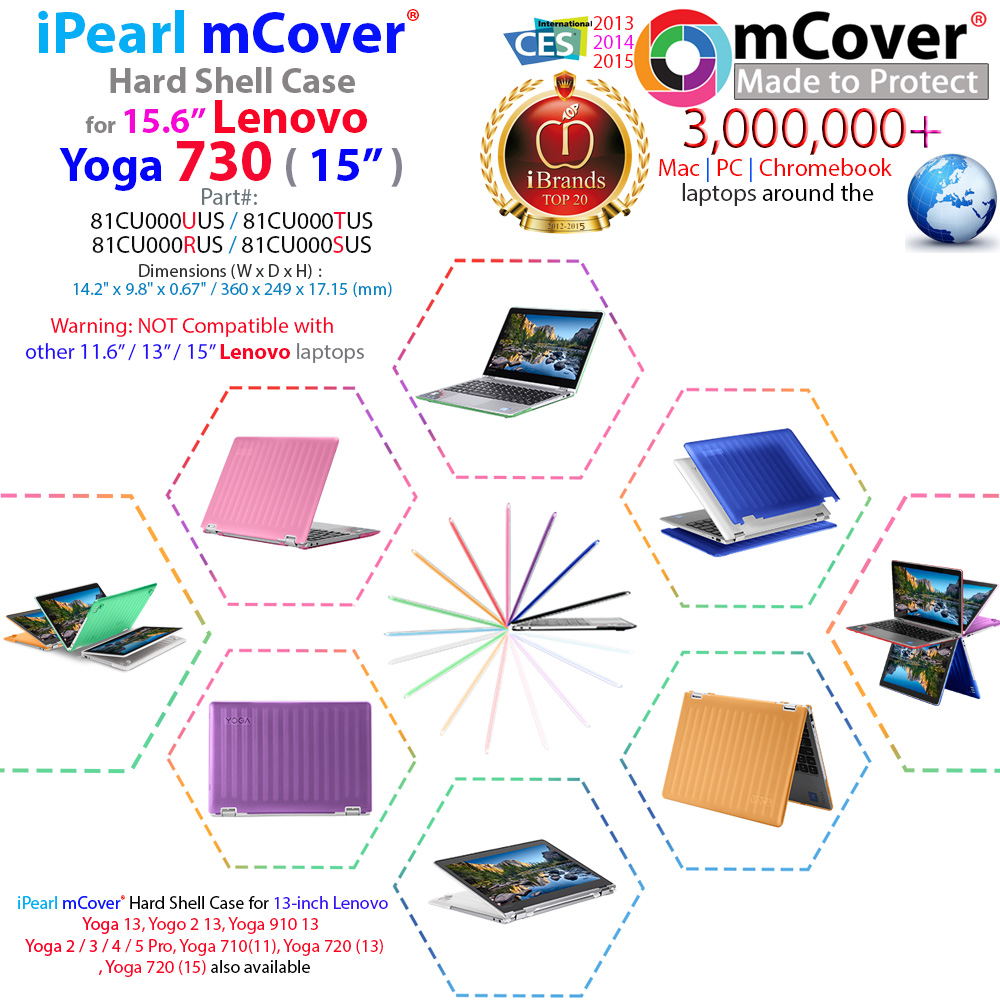 mCover Hard Shell case for Lenovo Yoga 730 15.6-inch