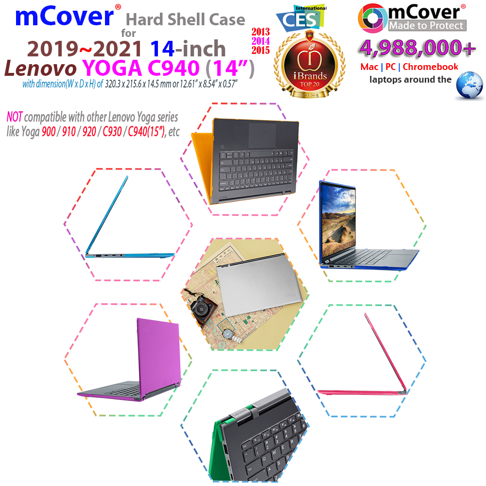 mCover Hard Shell case for Lenovo Yoga C940 14-inch