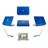 Blue hard brick design shell case
 					for MacBook Pro Air 11.6"