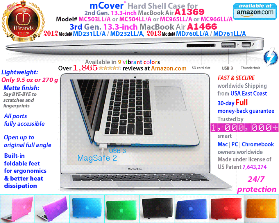 mCover®
 			case for MacBook Air A1369