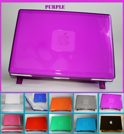 Purple hard shell case for MacBook