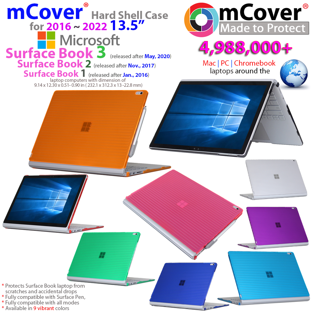 thumbnail image 2 of MCover Hard Shell Case For 15-inch Microsoft Surface Laptop 3 (2019) – Polycarbonate, 9 Colors 2 of 3