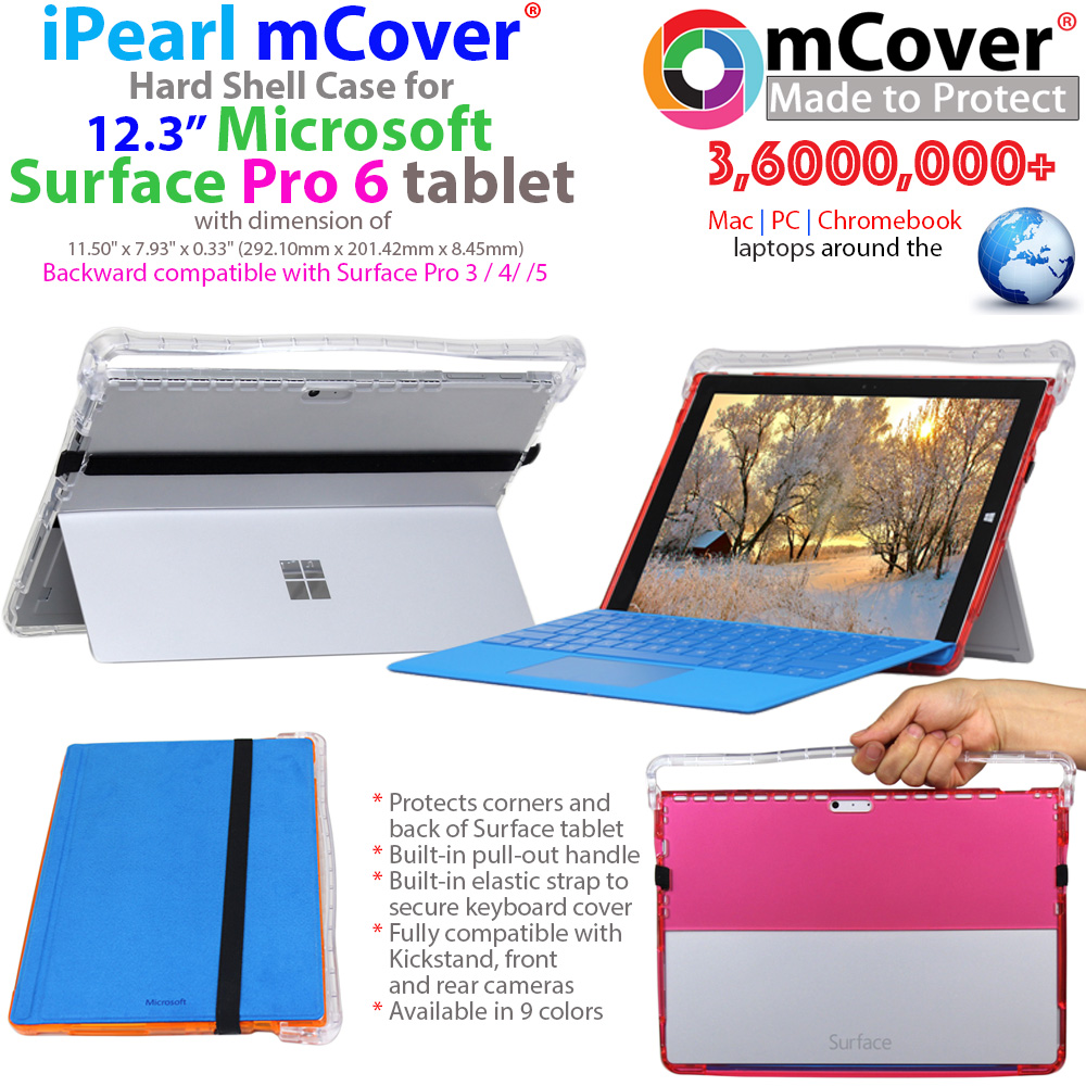mCover Hard Shell case for 	Microsoft Surface Pro 6