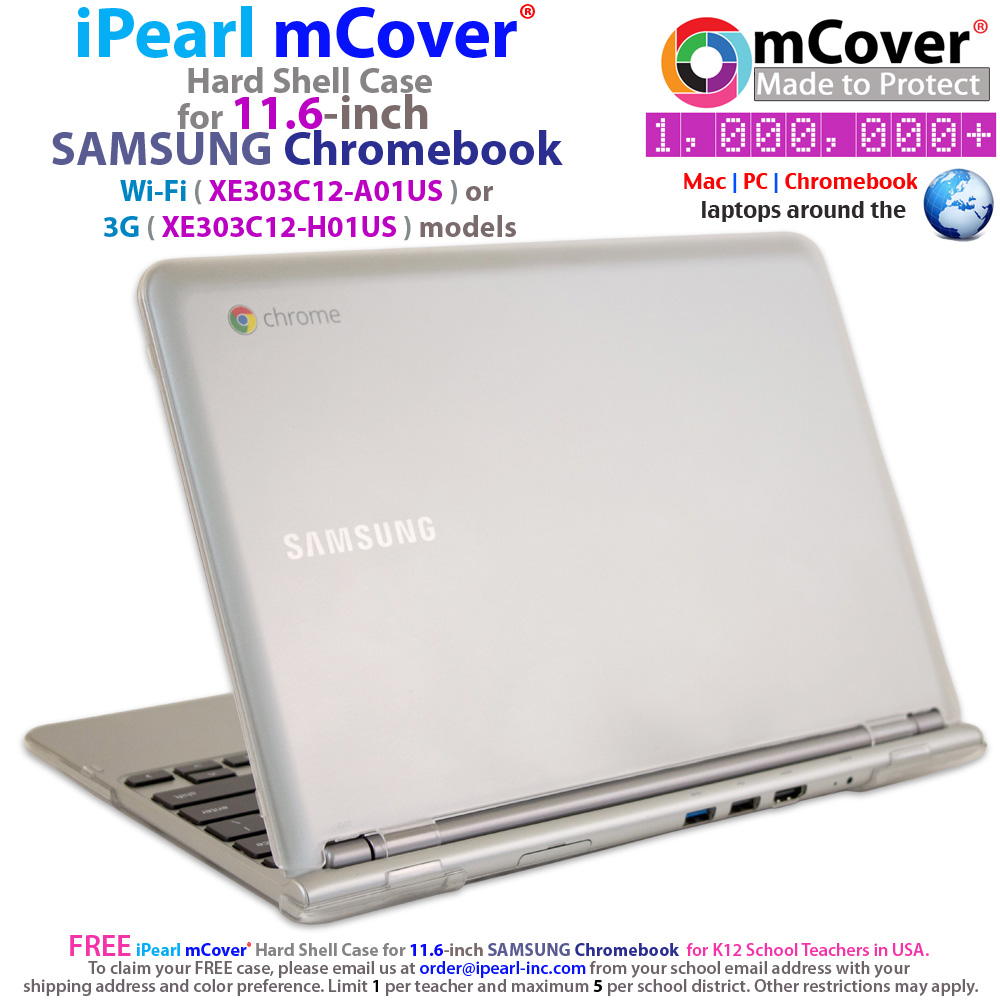 mCover
 				Hard Shell case for Samsung Chromebook
 				11.6"