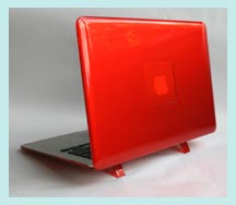 RED hard shell case for MacBook Air