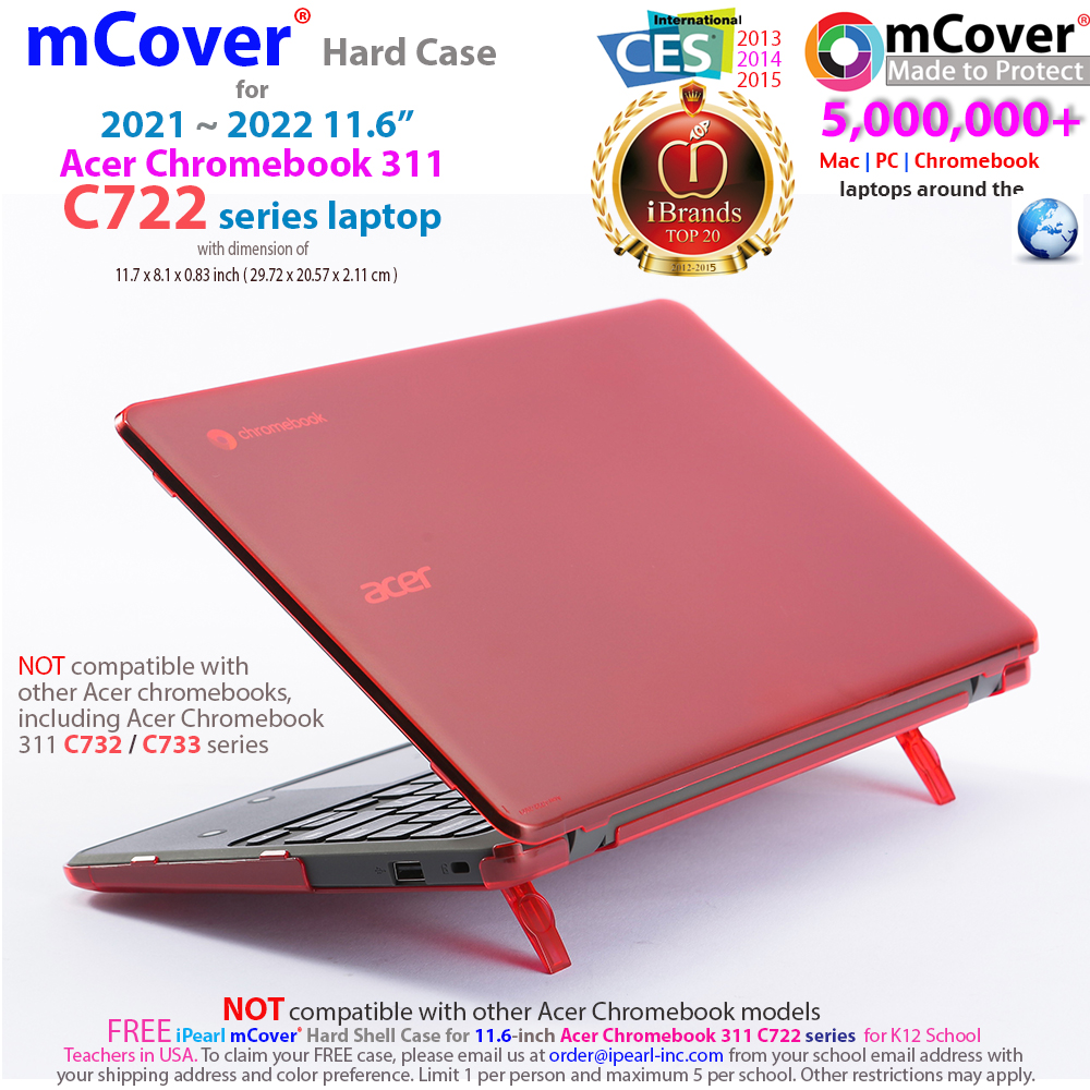 mCover Hard Shell case for Acer Chromebook 311  C722 series