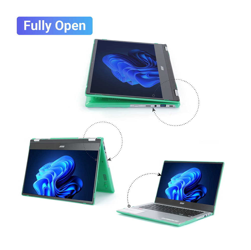 mCover Hard Shell case for Acer Chromebook Enterprise Spin CP514-1H series Laptops