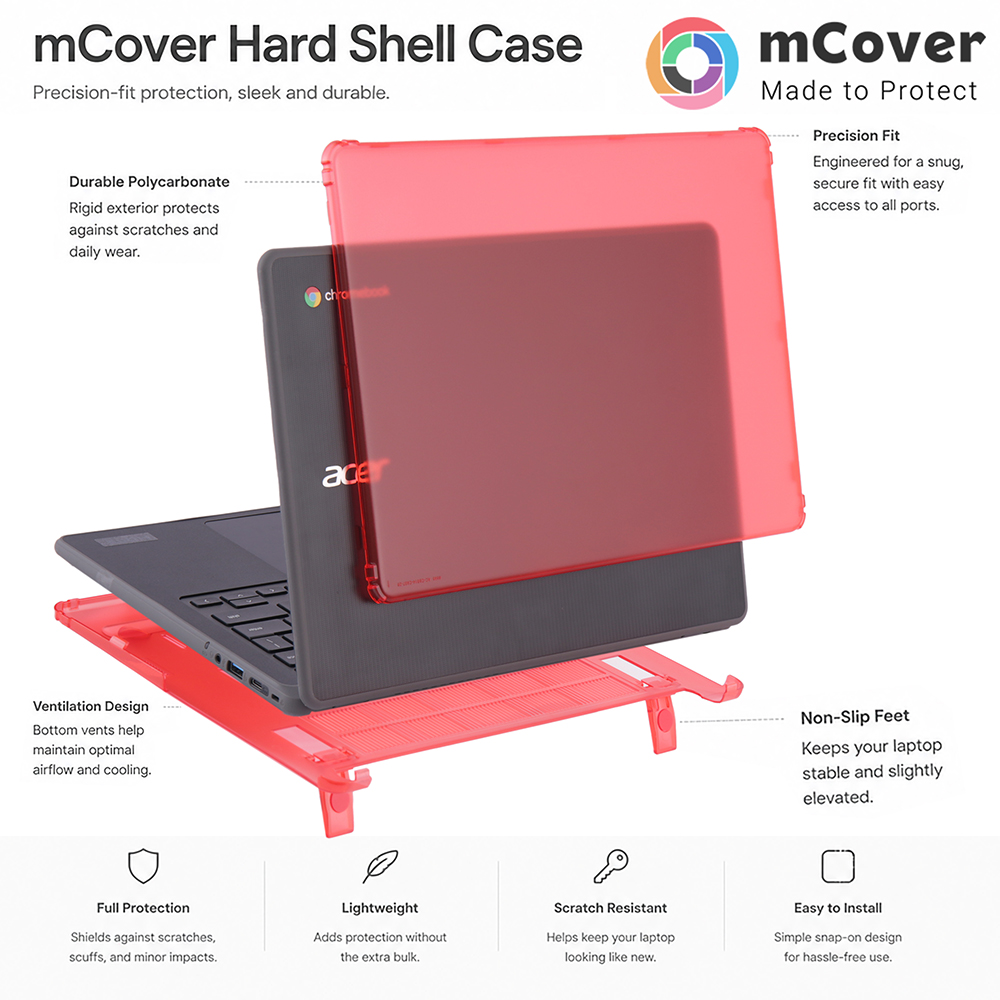 mCover Hard Shell case for 14-inch Acer Chromebook 514 C937 series clamshell Laptops