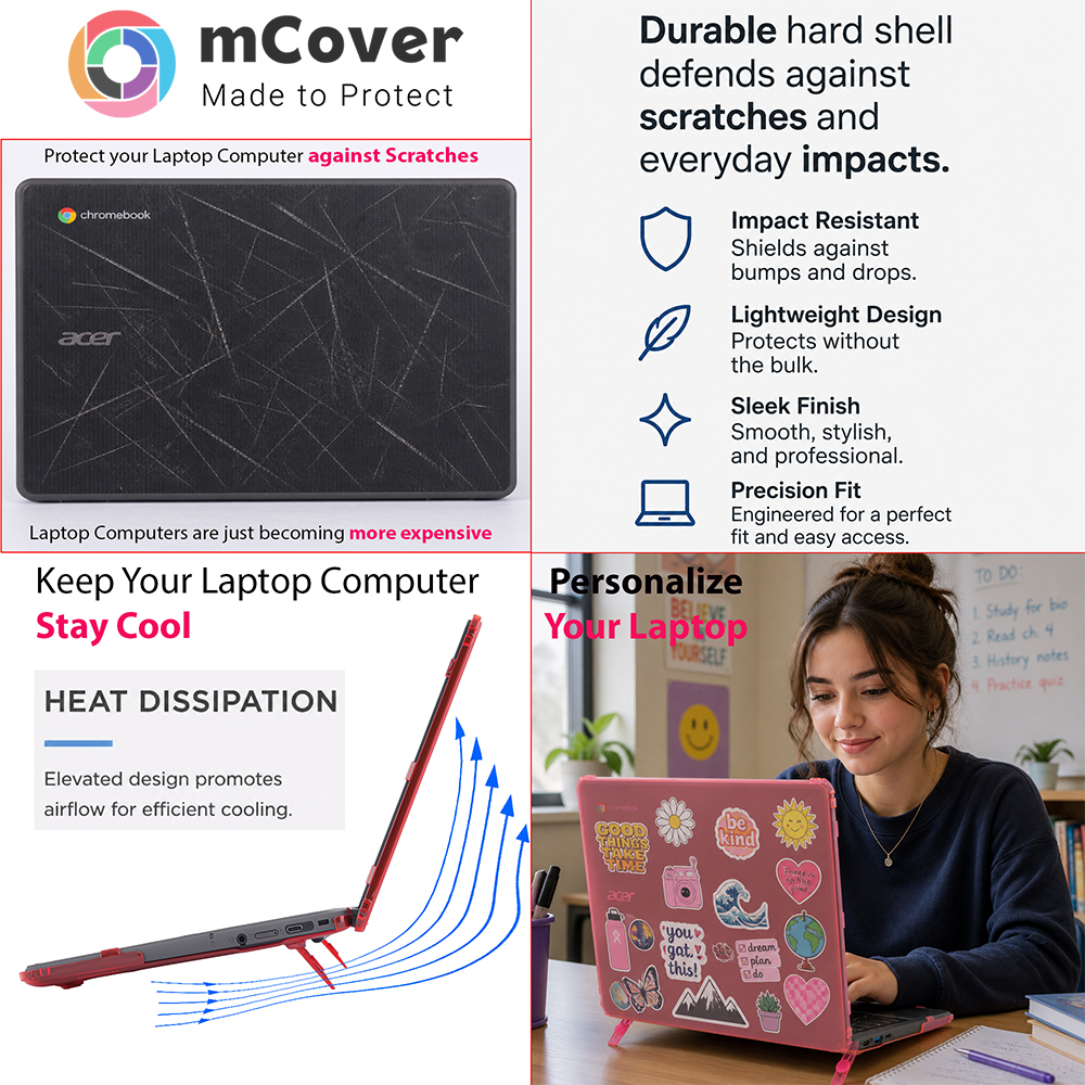 mCover Hard Shell case for 14-inch Acer Chromebook 514 C937 series clamshell Laptops