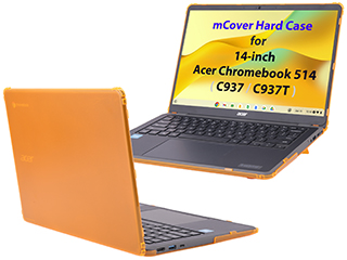 mCover Hard Shell case for 14-inch Acer Chromebook 514 C937 series clamshell Laptops