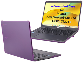 mCover Hard Shell case for 14-inch Acer Chromebook 514 C937 series clamshell Laptops