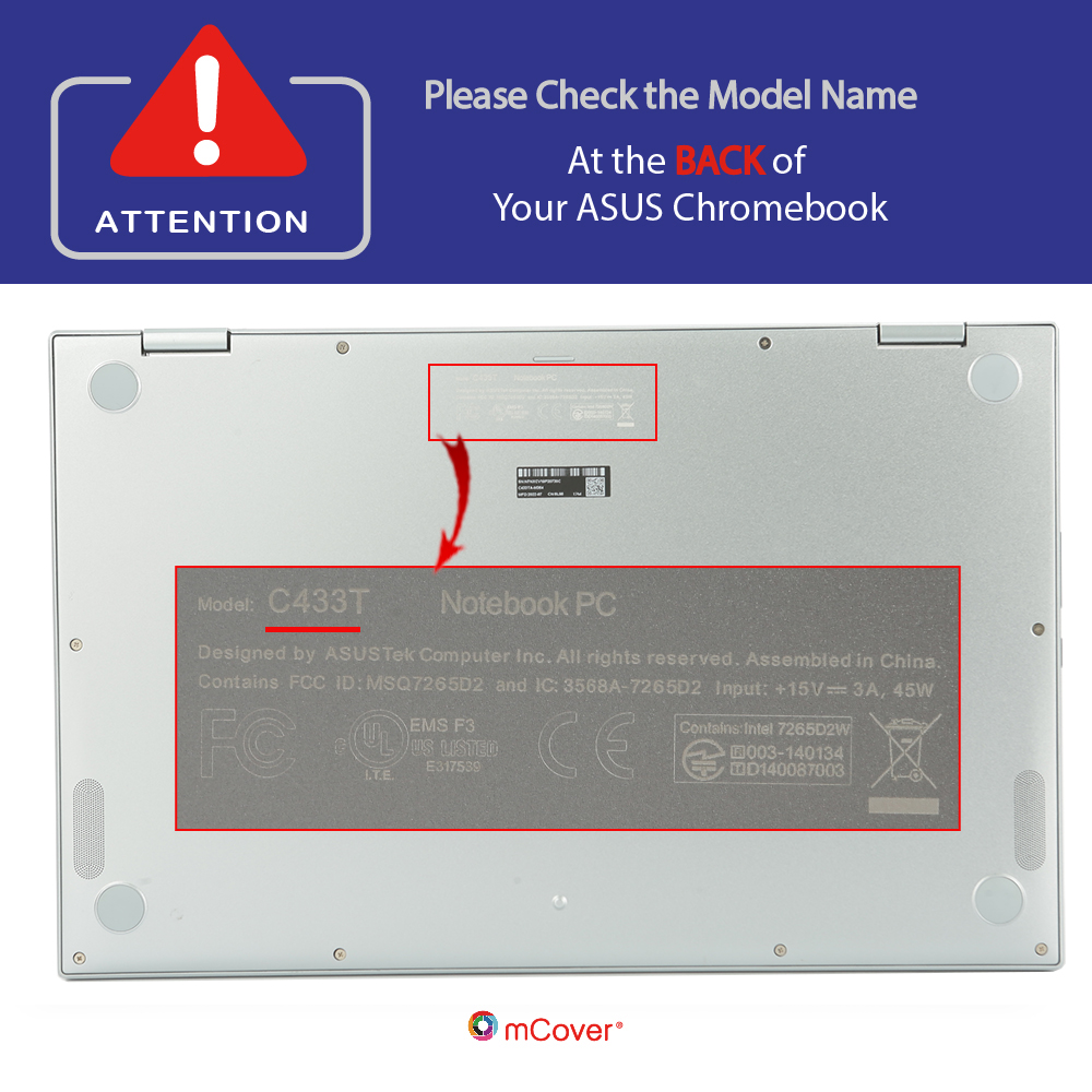 mCover Hard Shell case for 14-inch ASUS Chromebook Flip C433 2-in-1 mCover Hard Shell case for 14-inch ASUS Chromebook Flip C433 2-in-1