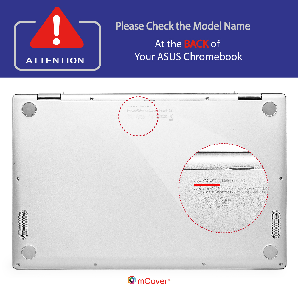 mCover Hard Shell case for 14-inch ASUS Chromebook C434NA 2-in-1