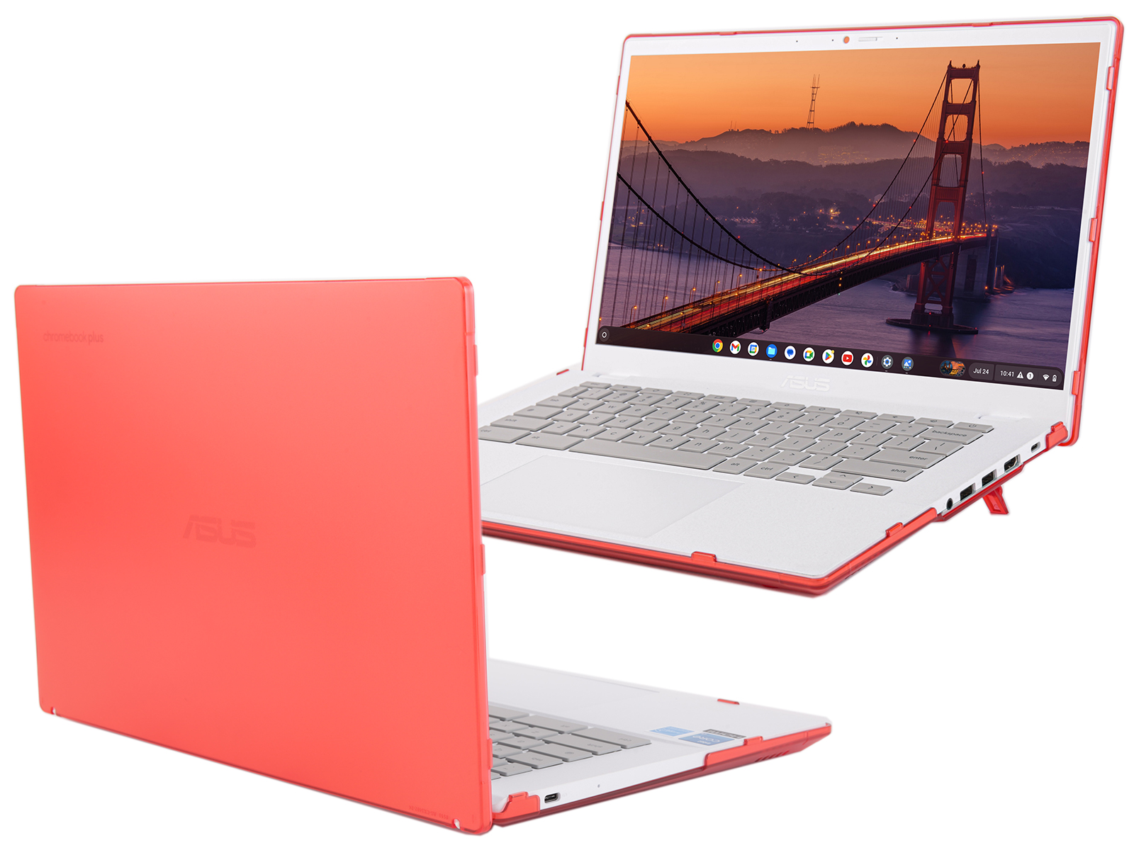 Film Protecteur Carbone Pour ASUS Chromebook Plus CX34 - Protection Arrière Antidérapante Et Anti-rayures (lot De 2)