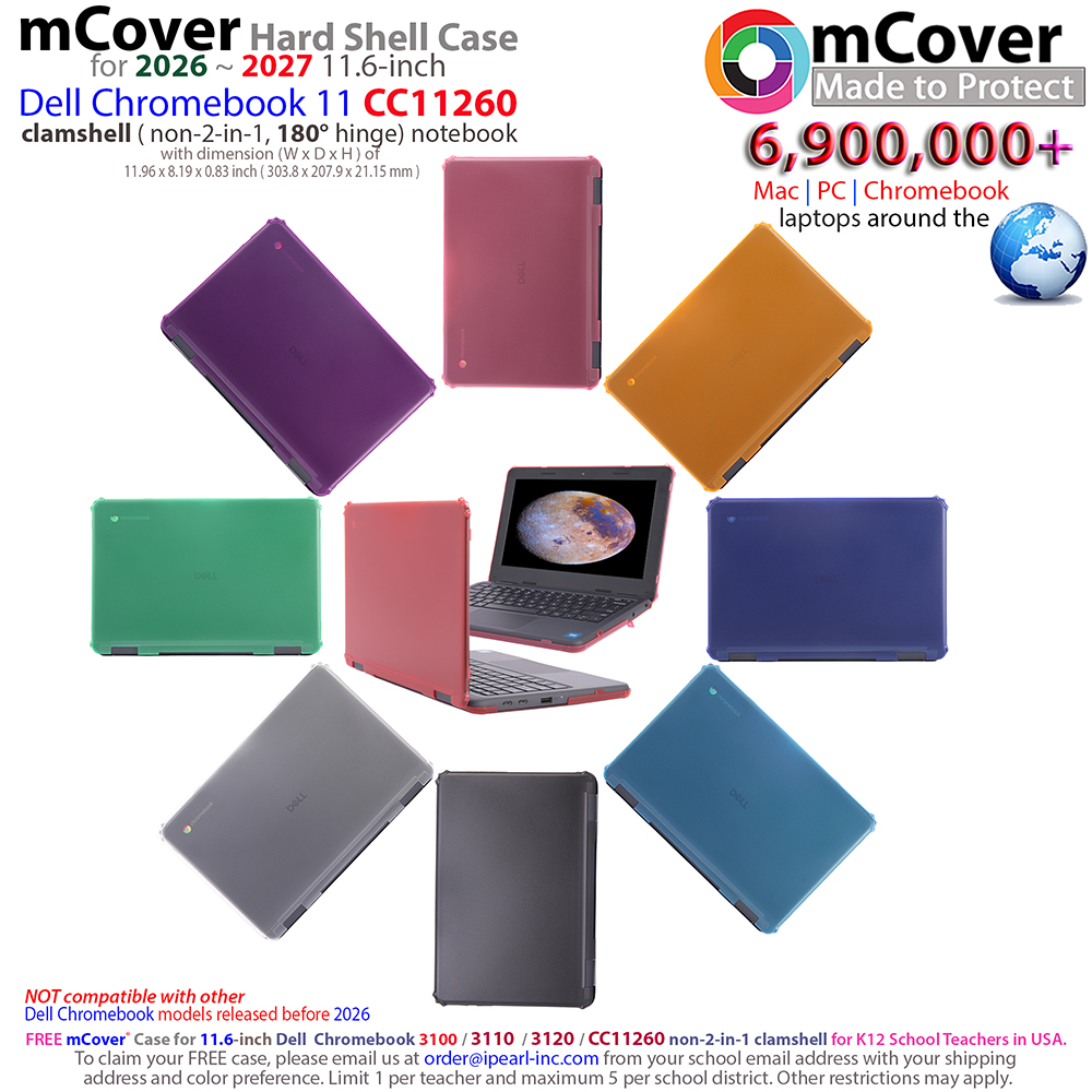mCover Hard case for 2026+ 11.6-inch Dell Chromebook 11 CC11260