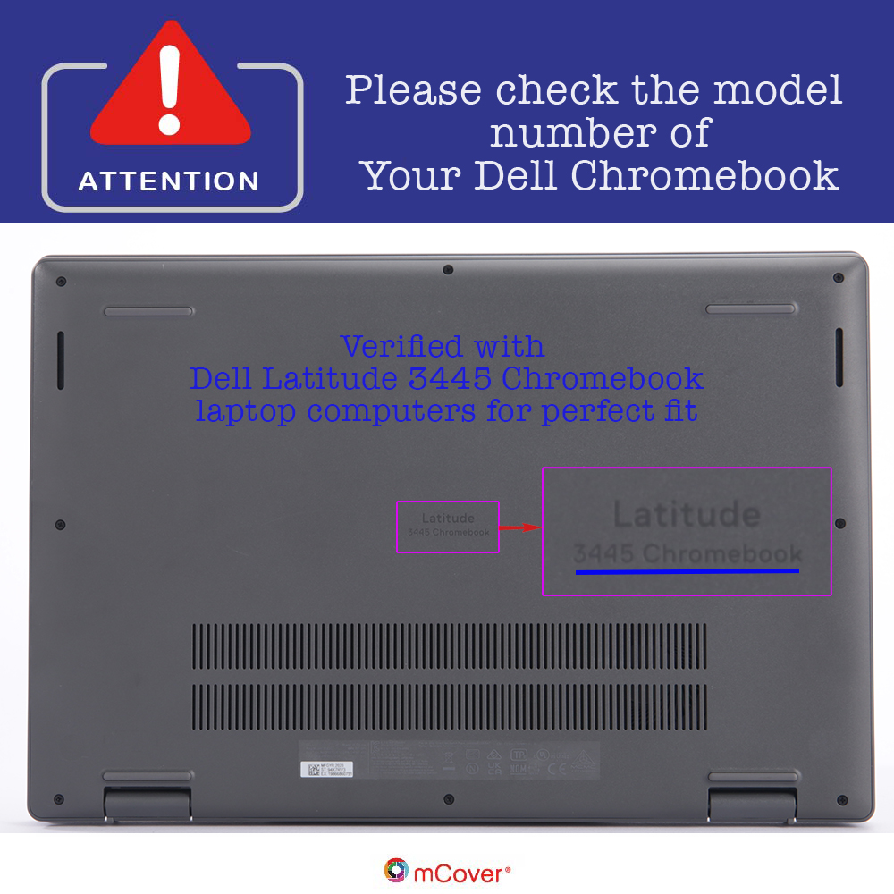 mCover Hard Shell case for 14-inch Dell Latitude 3445 series Chromebook