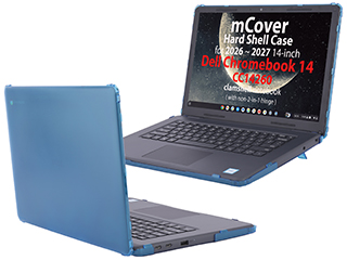 mCover Hard Shell case for 2026+ 14-inch Dell Chromebook 14 CC14260 clamshell