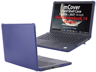 mCover Hard Shell case for 2026+ 14-inch Dell Chromebook 14 CC14260 clamshell