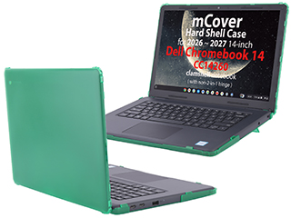 mCover Hard Shell case for 2026+ 14-inch Dell Chromebook 14 CC14260 clamshell