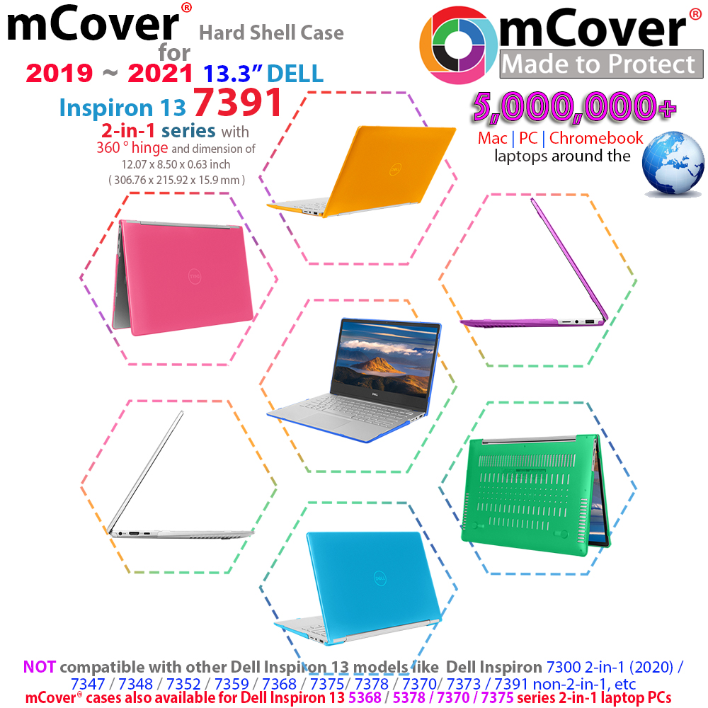 mCover Hard Shell case for 	13.3" Dell Inspiron 13 7391 2in1 series 				with Touch Screen